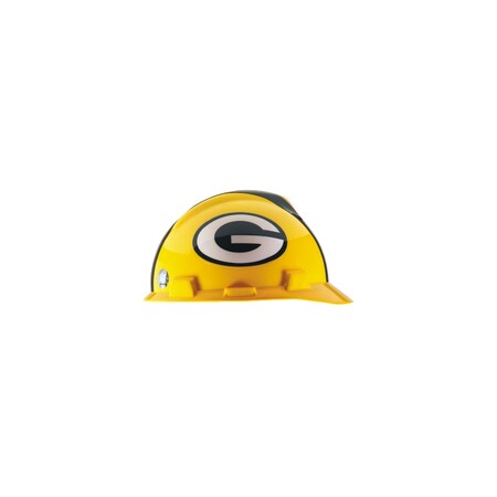 Msa Safety HARDHAT CAP, V-GARD, 1-TOUCH, NFL GREEN BAY PACKERS,  818395